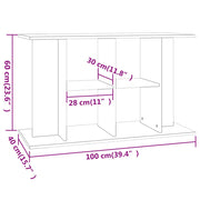 Akvariestativ Sonoma Ek 100x40x60 cm Konstruerat trä