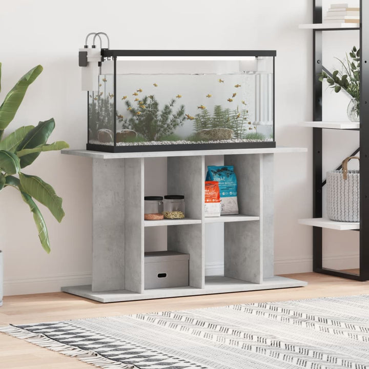 Akvariestativ betong grå 100x40x60 cm konstruerat trä