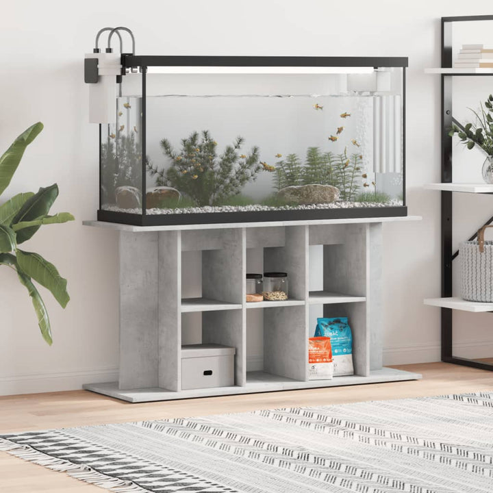 Akvariestativ betong grå 120x40x60 cm konstruerat trä