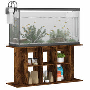 Akvariebänk rökfärgad ek 120x40x60 cm konstruerat trä