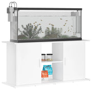 Akvariebänk vit 121x41x58 cm konstruerat trä