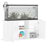 Akvariebänk vit 121x41x58 cm konstruerat trä