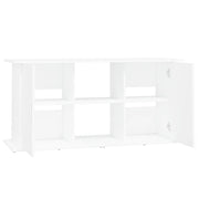 Akvariebänk vit 121x41x58 cm konstruerat trä