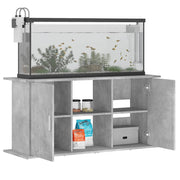 Akvariestativ betong grå 121x41x58 cm konstruerat trä