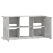 Akvariestativ betong grå 121x41x58 cm konstruerat trä
