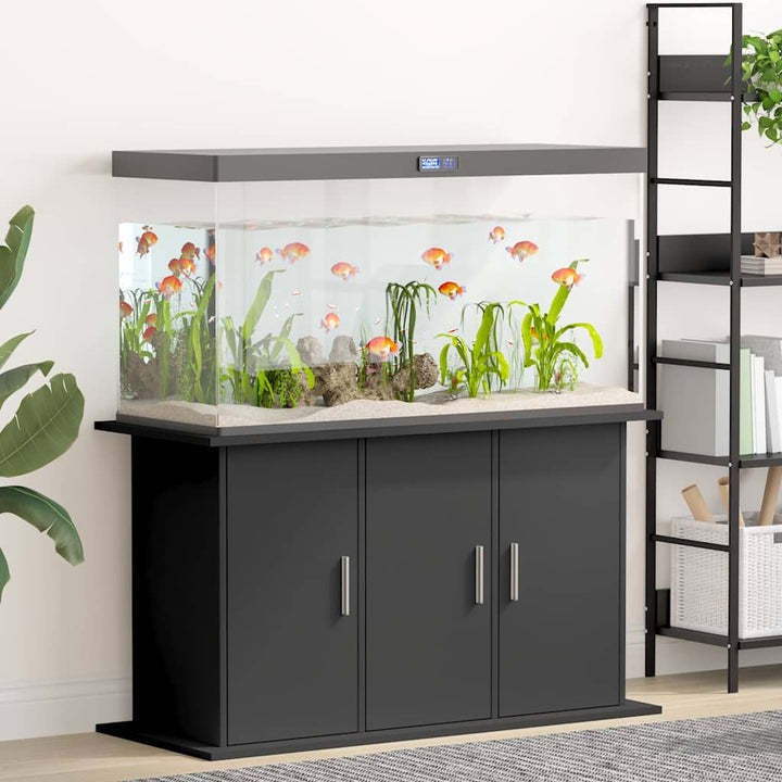 Akvariebänk svart 101x41x58 cm konstruerat trä