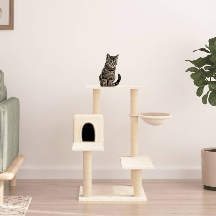 Klösträd med sisalpelare gräddvit 82,5 cm
