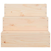 Husdjurstrappa 40x37,5x35 cm massiv furu