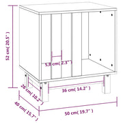 Hundkoja honungsbrun 50x40x52 massiv furu
