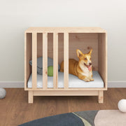 Hundkoja 70x50x62 cm massiv furu