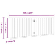 Hundgrind hopfällbar 2 paneler brun 160 cm poppel