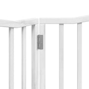Hundgrind hopfällbar 2 paneler vit 160 cm poppel