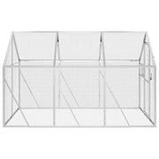 Fågelvoljär silver 1,79x3x1,85 m aluminium