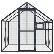 Fågelvoljär antracit 1,79x2x1,85 m aluminium