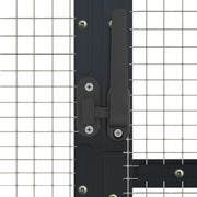 Fågelvoljär antracit 1,79x2x1,85 m aluminium