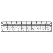 Fågelvoljär antracit 1,79x10x1,85 m aluminium