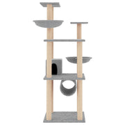 Klösträd med sisalpelare ljusgrå 141 cm