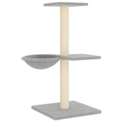 Klösträd med sisalpelare ljusgrå 72 cm