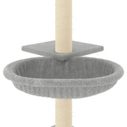 Klösträd med sisalpelare ljusgrå 72 cm