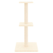 Klösträd med sisalpelare gräddvit 73 cm