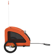 Cykelvagn för djur orange oxfordtyg och järn