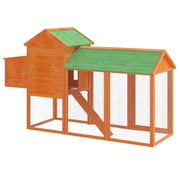 Hönshus brun 193x65x117 cm massiv furu