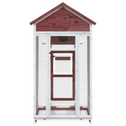 Fågelhus mocka 91,5x53x170 cm massiv furu