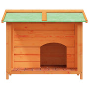 Hundgård brun 96x87x80,5 massiv furu
