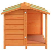 Hundgård brun 96x87x80,5 massiv furu