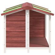 Hundgård mockabrun 96x87x80,5 massiv furu