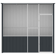 Fågelbur antracit 215x78x200 cm galvaniserat stål