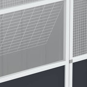Fågelbur antracit 215x78x200 cm galvaniserat stål