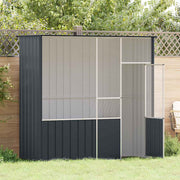 Fågelbur antracit 215x78x200 cm galvaniserat stål