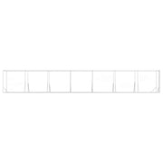 Hundgård för utomhusbruk silver 2x14x2 m galvaniserat stål