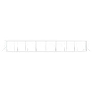 Hundgård för utomhusbruk silver 4x16x2 m galvaniserat stål