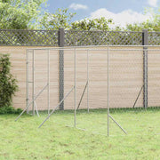 Hundgård för utomhusbruk silver 6x10x2 m galvaniserat stål