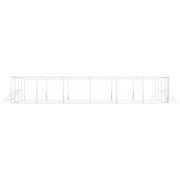 Hundgård för utomhusbruk silver 8x12x2 m galvaniserat stål