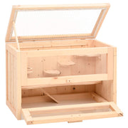 Hamsterbur 60x35,5x42 cm massivt granträ