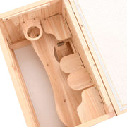 Hamsterbur 60x35,5x42 cm massivt granträ