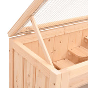 Hamsterbur 60x35,5x42 cm massivt granträ