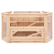 Hamsterbur 80x40x43 cm massivt granträ