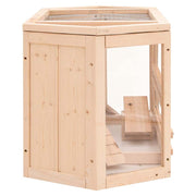Hamsterbur 80x40x43 cm massivt granträ