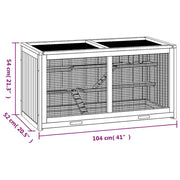 Hamsterbur 104x52x54 cm massivt trä gran