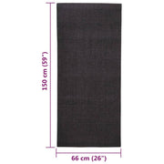 Sisalmatta för klösstolpe svart 66x150 cm