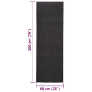 Sisalmatta för klösstolpe svart 66x200 cm