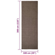 Sisalmatta för klösstolpe brun 100x300 cm