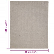 Sisalmatta för klösstolpe sandfärgad 80x100 cm