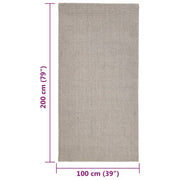 Sisalmatta för klösstolpe sandfärgad 10x200 cm