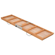 Hundramp grå 120x30 cm massiv gran