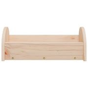 Kaninmatare 28x10x10 cm massivt granträ